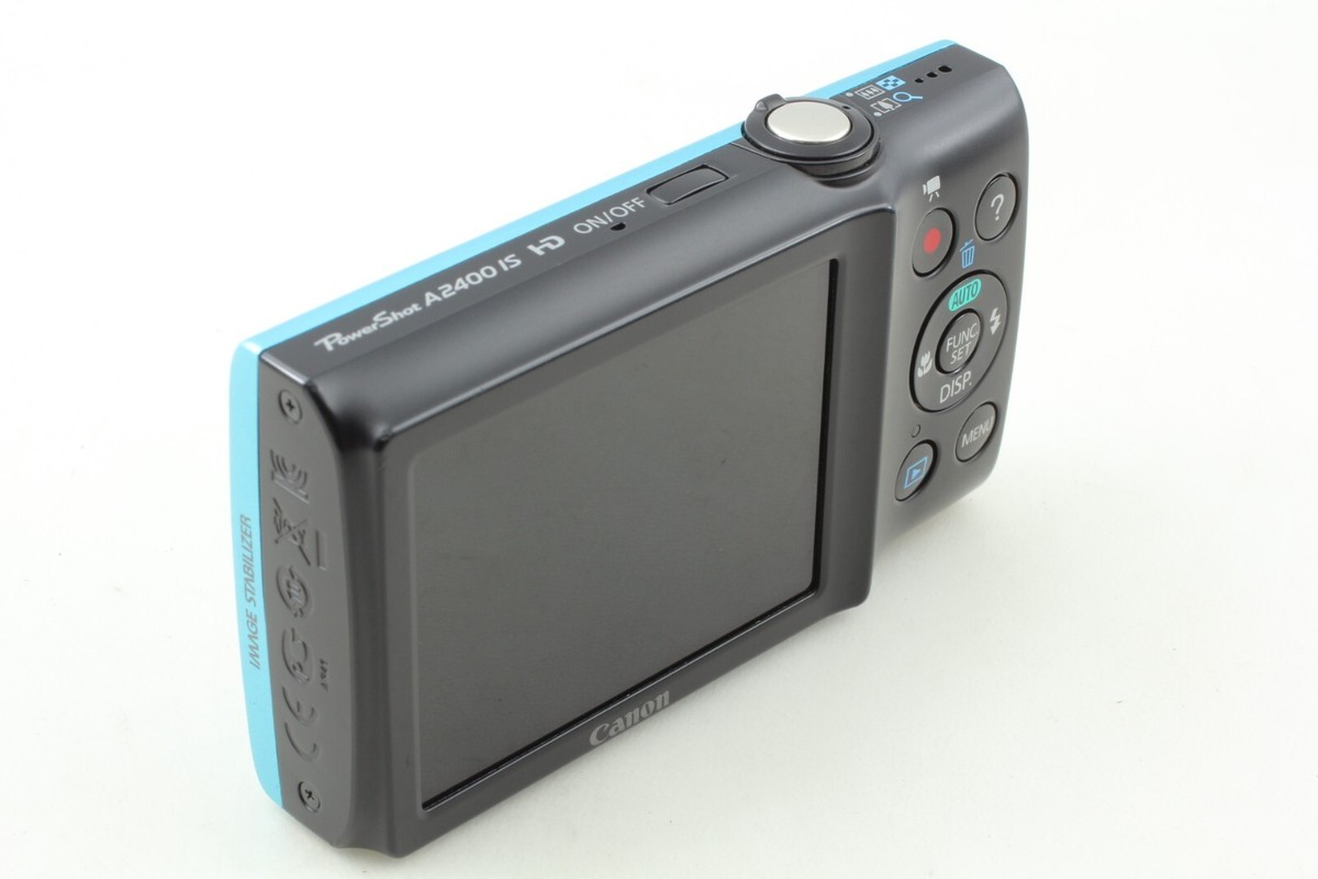 Canon PowerShot A2400 IS 青 Canon PowerShot A2400 IS PK 5X Zoom Lens Digital Camera