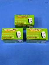 3*Electronic Pest Reject Control Ultrasonic Repeller Home Bug Rat Spider Roaches