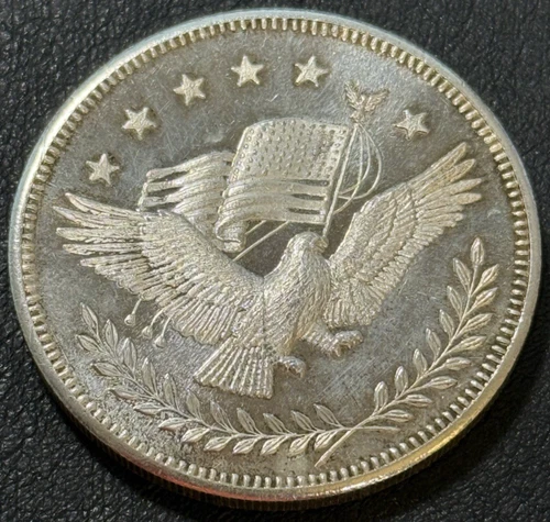 Rare 2 Oz .999 Fine Silver American Eagle Silver Trade Unit Trade Scales Round!!