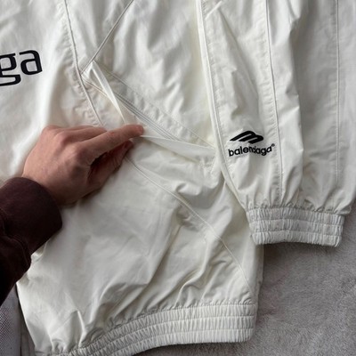 Balenciaga White Tokyo Soccer Technical Track Jacket - Fits XL