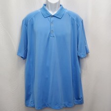 Nike Golf Tour Performance Polo Shirt Mens XL Blue Short Sleeve Dri Fit X 14