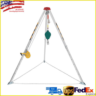 Confined Space Tripod Kit 1200lb Winch Rescue Tripod Fall Arrest Adjustable Legs