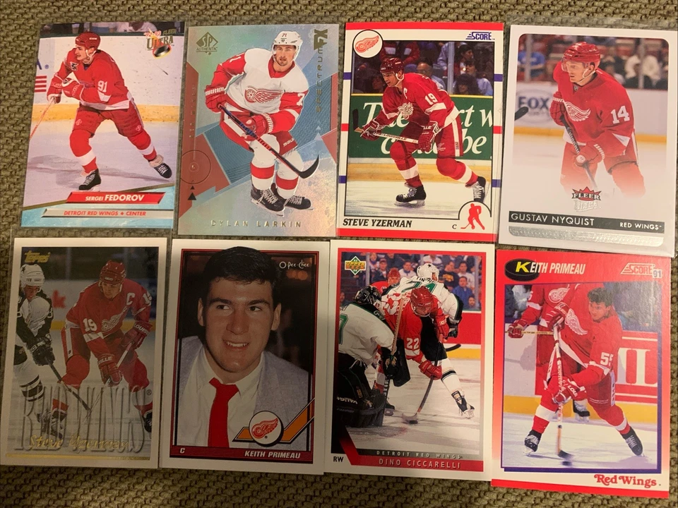 Lote de 26 cartas de Detroit Red Wings de diferentes años y marcas Foto 2 de 4