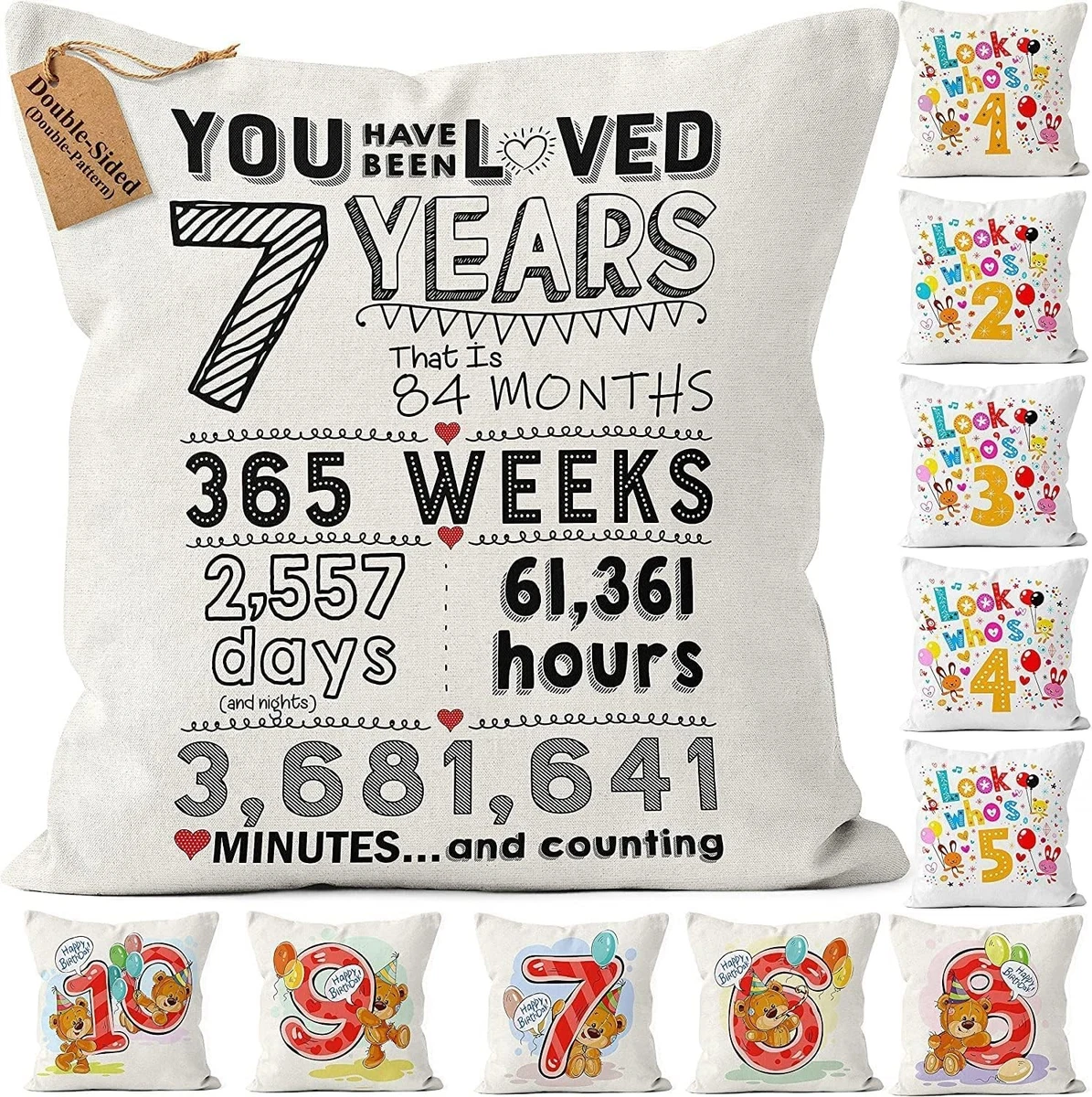 Kies CROWNLY® (Double-Sided) 7th Year Old Boys Gifts Birthday Gifts for 7 Year