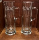 Bud King of Beers 20 oz. Glass Mug Stein, 9” Tall, Libbey Glass USA Bar Decor — photo 1