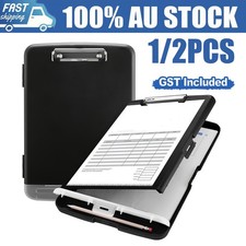 UP 4PCS A4 File Box with Pen Slot Desktop Plastic Folder Data File Storage