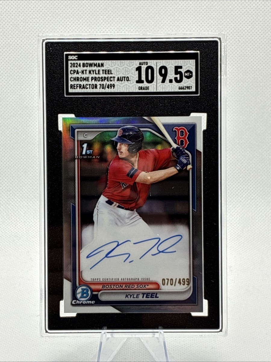 2024 Bowman Chrome Prospect Autographs Kyle Teel #CPA-KT Refractor 