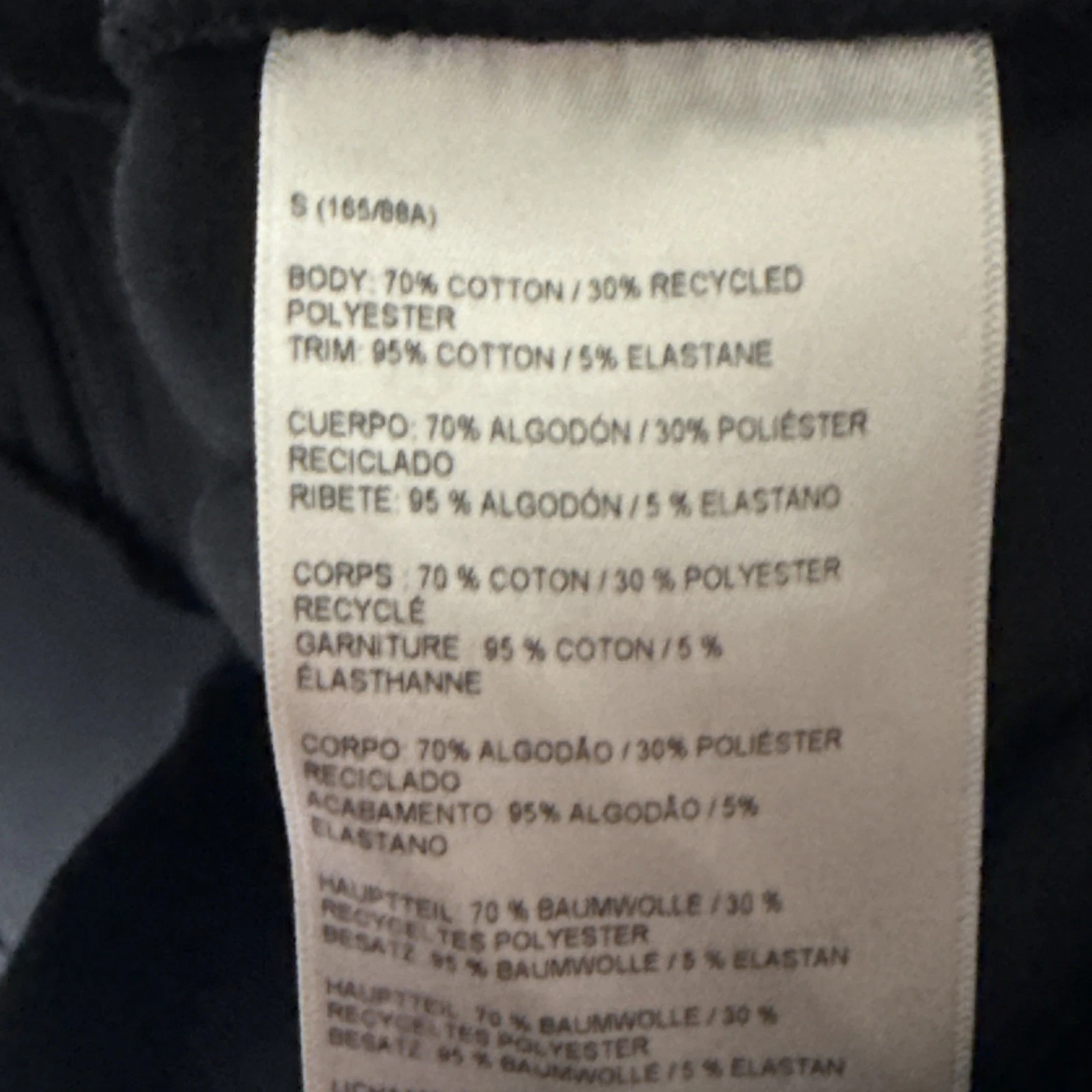 Apple Store Employee Jacket Full Zip Adult Size Small Logo Black Cotton Blend - product detail image 10