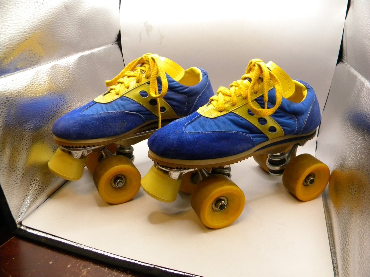 Vintage 1970's Suede Sure-Grip Spot-Bilt Jogger Roller Skates