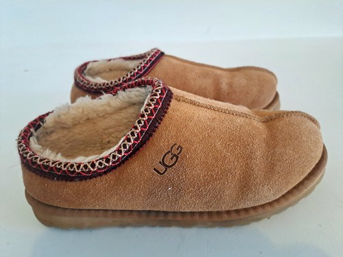 UGG AUSTRALIA TAZZ CHESTNUT SLIPPERS SIZE UK 6 IN GOOD CONDITION. - Picture 6 of 12