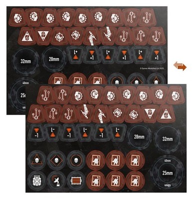 ADEPTUS MECHANICUS BATTLECLADE Token Sheet Kill Team Warhammer 40K
