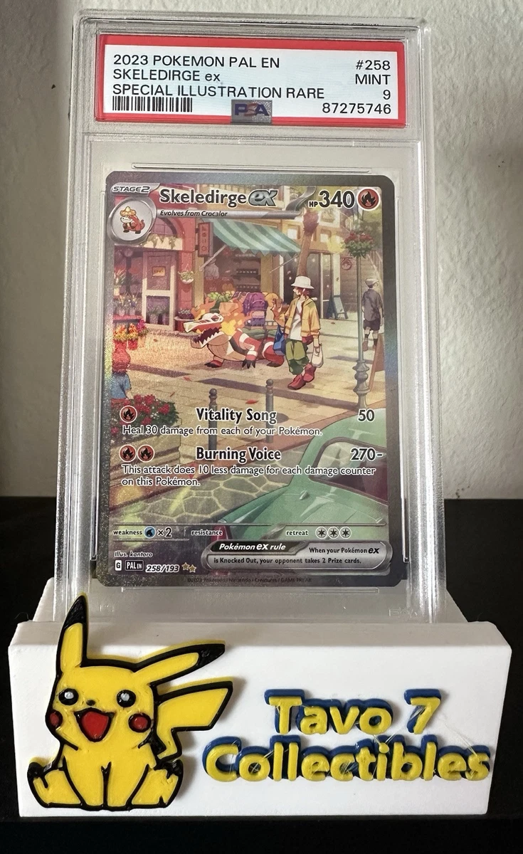 PSA 9 Skeledirge ex 258/193 Special Illustration Rare Paldea