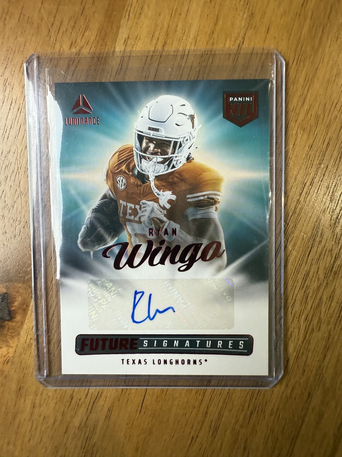 RYAN WINGO 2025 Panini Luminance Gold Future Signatures NIL AUTO SP NICE!