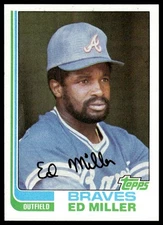 1982 Topps #451 Ed Miller Atlanta Braves NM+
