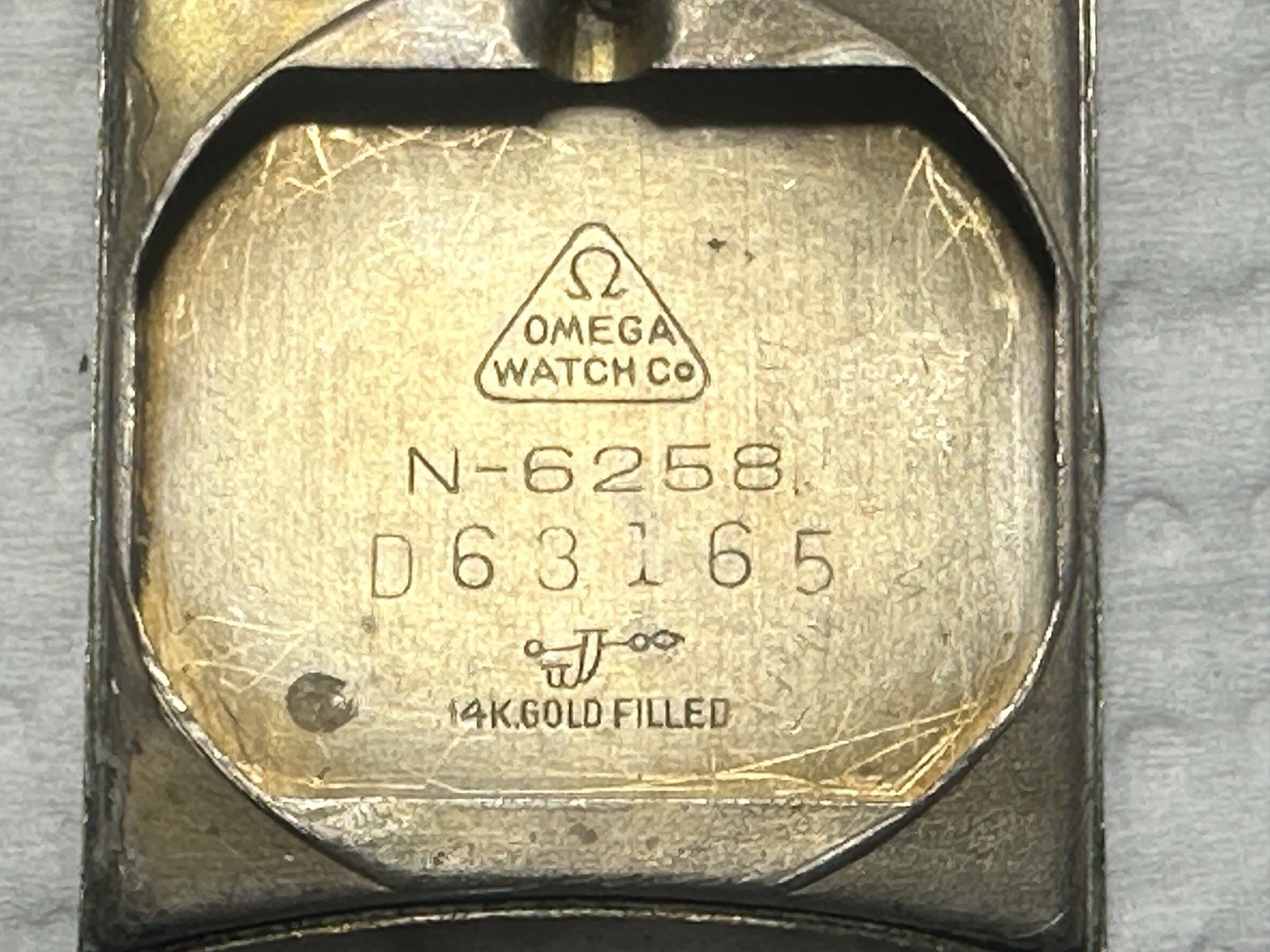 OMEGA 14K Gold Filled Rectangular Mechanical Swis… - image 5