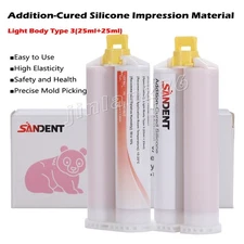 Silicone Impression Material Light Body PVS regular set 2*50ml Dental Materials