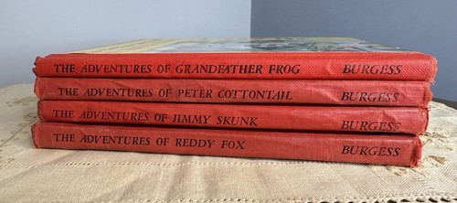 Vintage Die Gute-Nacht-Geschichtenbücher von Thornton W. Burgess enthält 4er-Set