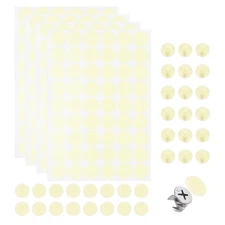 216Pcs Screw Hole Stickers and 200Pcs 11mm Screw Cover Caps, Ecru