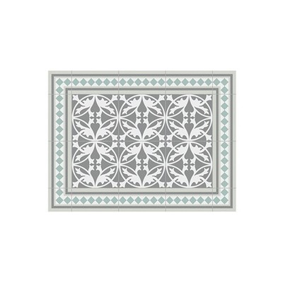 Contento 868335 Matteo Tischset, Vinyl, 30 x 40 cm, Fliesen, grau