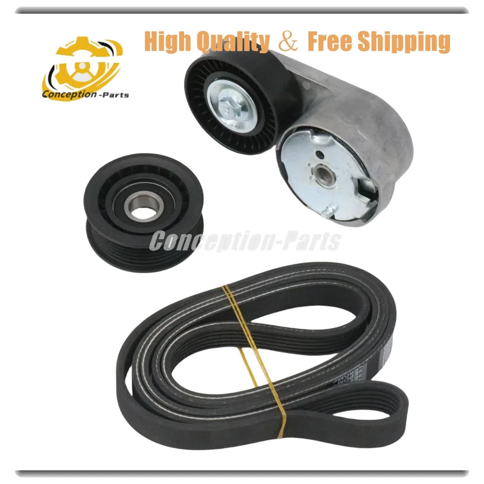 Kit de componentes de transmisión por correa Serpentine para Dodge Challenger Chrysler 300 2012-2015 Foto 3 de 4