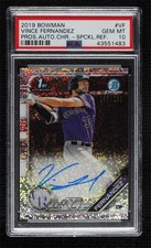 2019 Bowman Chrome Prospect Speckle Refractor Vince Fernandez PSA 10 Auto n0c