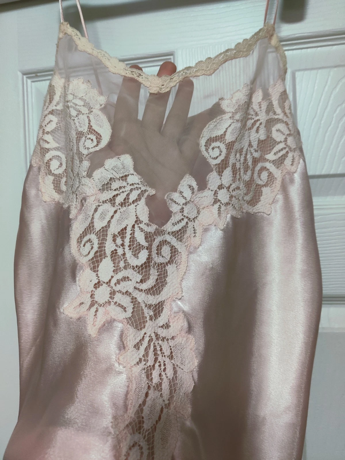 UNDERCOVER Abito vintage Victoria's Secret Tease pizzo slip volant etichetta oro