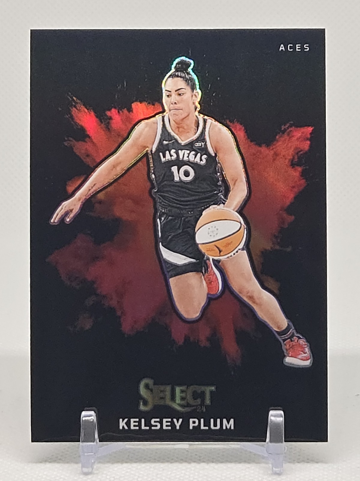 Kelsey Plum - 2024 Select WNBA Black COLOR BLAST #10 SSP Case Hit! Aces/Sparks