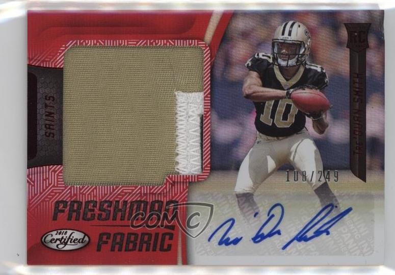 2018 Certified Mirror Red 108/249 Tre'Quan Smith #235 Rookie Auto RC e6p