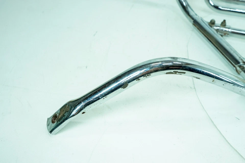 1980 Harley Electra Glide Touring LH RH Saddlebag Guard Rail Bars SCRATCHED 1353 - Image 3 of 4