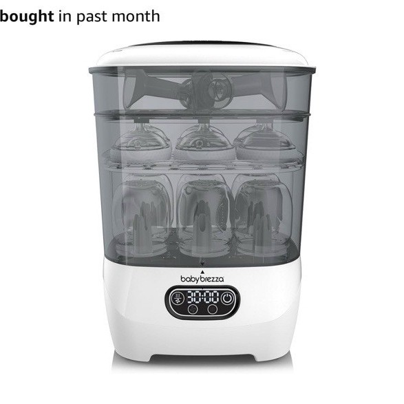 Baby Brezza Bottle Sterilizer & Dryer Advanced Electric, HEPA Filter, White