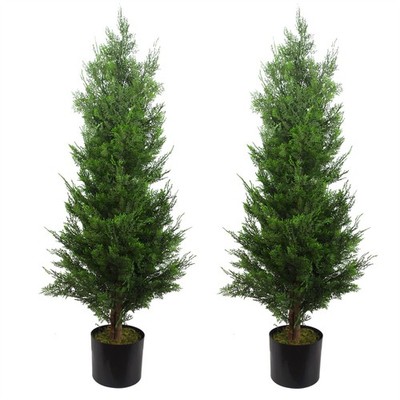 Künstlicher Topiary Baum realistisch grün 120 cm (4 Fuß) Premium Indoor Home Decor UK