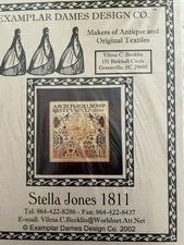 Examplar Dames Design-Stella Jones 1811 Sampler chart