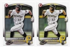 2025 Bowman Prospects #BP-86 Konnor Griffin 2 card lot Pittsburgh Pirates