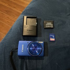 Canon PowerShot ELPH 190 IS 20.0 MP Digital Camera Wi-Fi 10x Optical Zoom Blue
