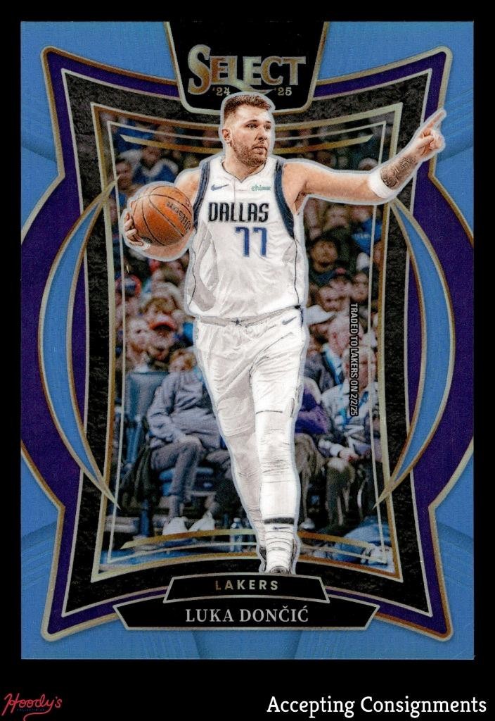 2024-25 Select Light Blue Prizms #56 Luka Doncic 205/299 Lakers