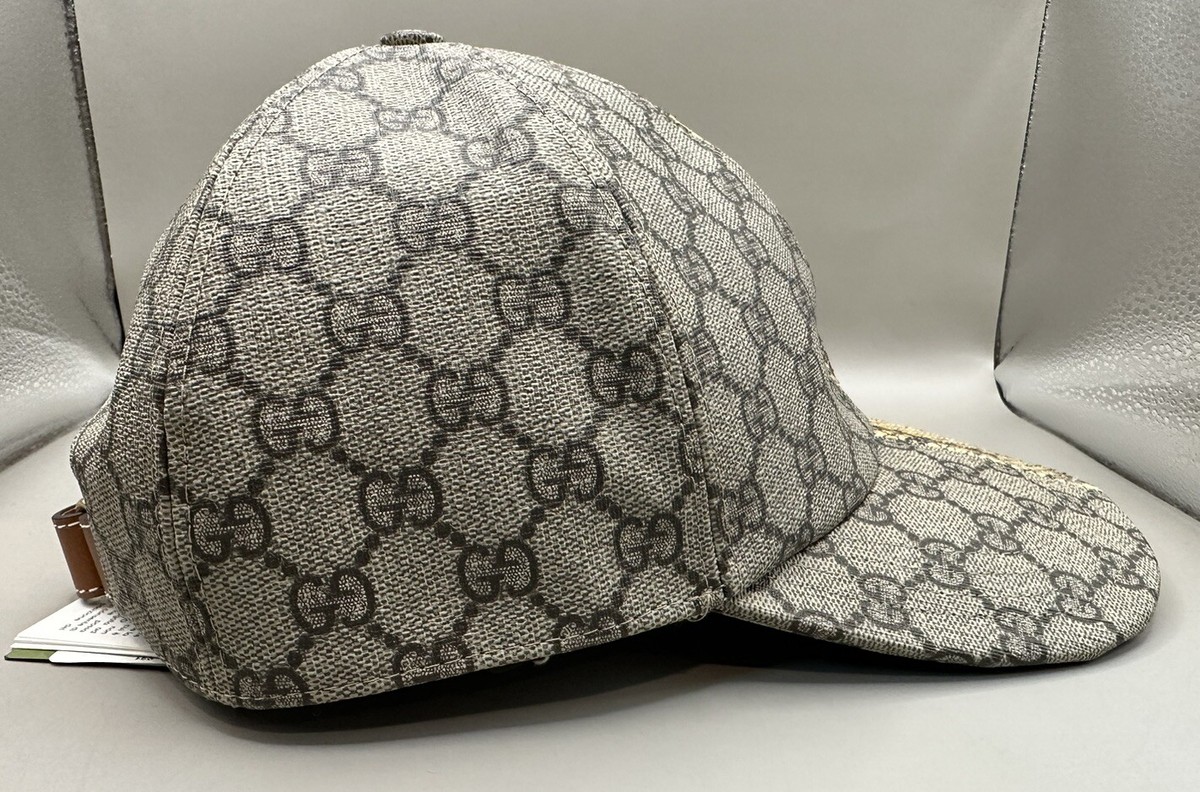 Gucci GG Supreme & Python Baseball Hat 727462-4HAVF-9775 Gucci GG Supreme & Python Baseball Hat 727462-4HAVF-9775