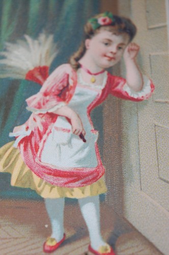 VICTORIAN FRENCH TRADE CARD "CHAUSSURES D'ENFANTS" MASSON PARIS - Imagen 2 de 3