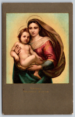 Madonna Sixtina Painting, Rafael Vintage Postcard | eBay