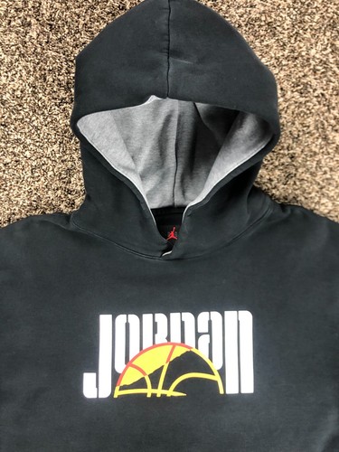 Nike Air Jordan DNA Essential Jumpman Mens XL Graphic Print Hoodie DV7748 Black - Picture 5 of 13