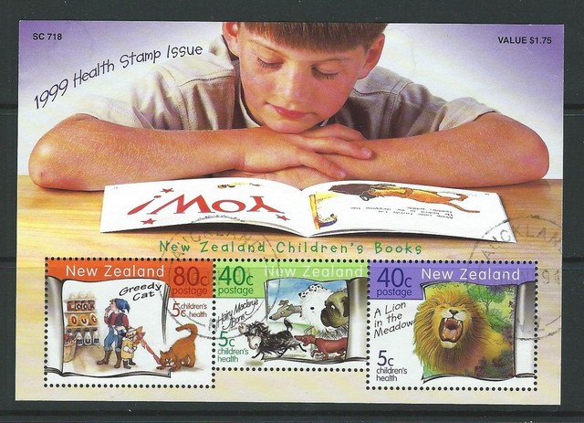 Nueva Zelanda 1999 Salud NIÑOS Librillos Hoja Miniatura Matasellado Nueva Zelanda 1999 Salud NIÑOS Librillos Hoja Miniatura Matasellado