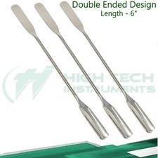 3 PCS Stainless Steel Micro Spoon Scoop Spatula for Lab Powder Measuring - 6"