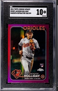 2024 Topps Chrome Update Jackson Holliday USC89 Magenta Refractor Rookie /399 RC