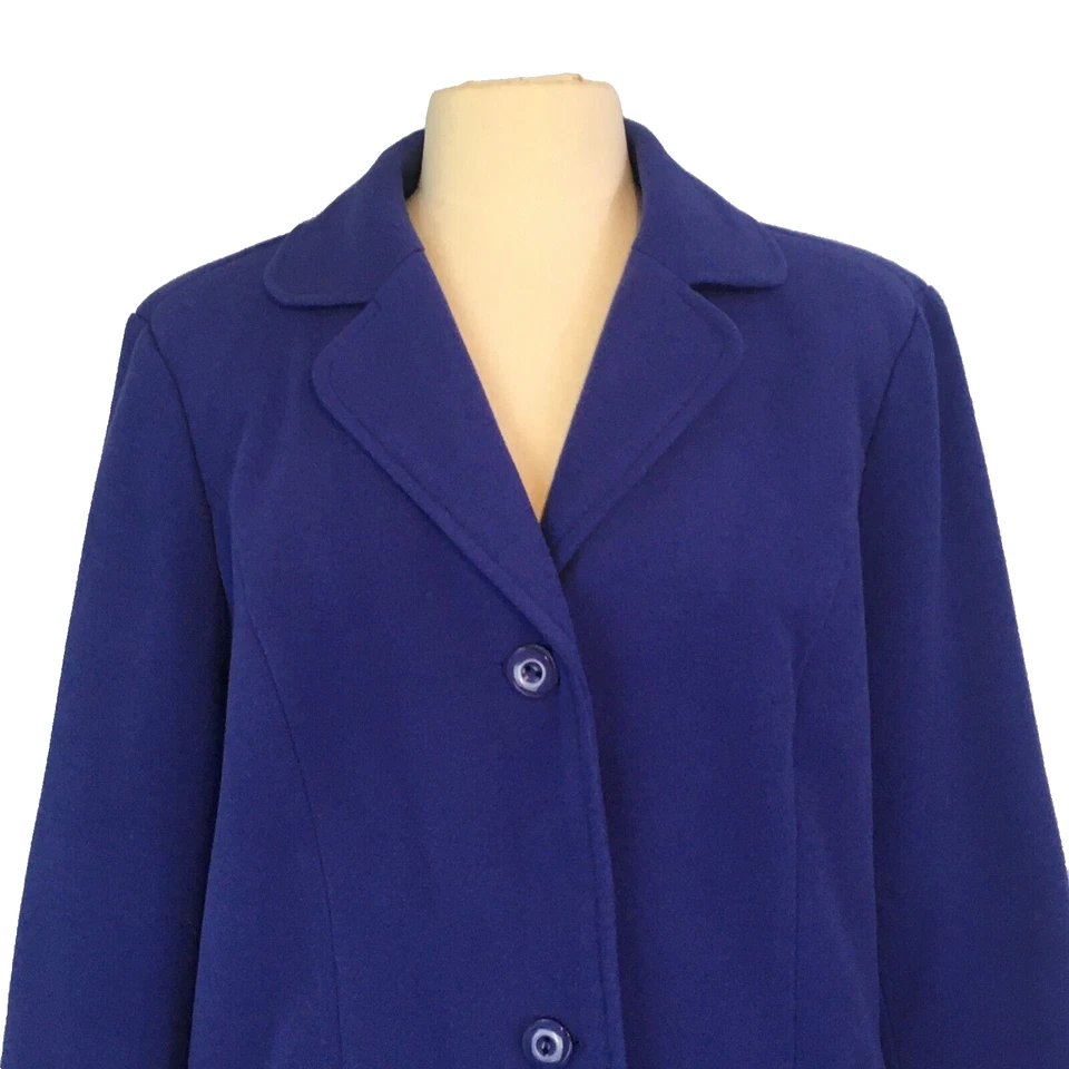 Spring + Mercer Womens Purple 3 Button Blazer Jacket Coat, size 14 - Image 2 of 4