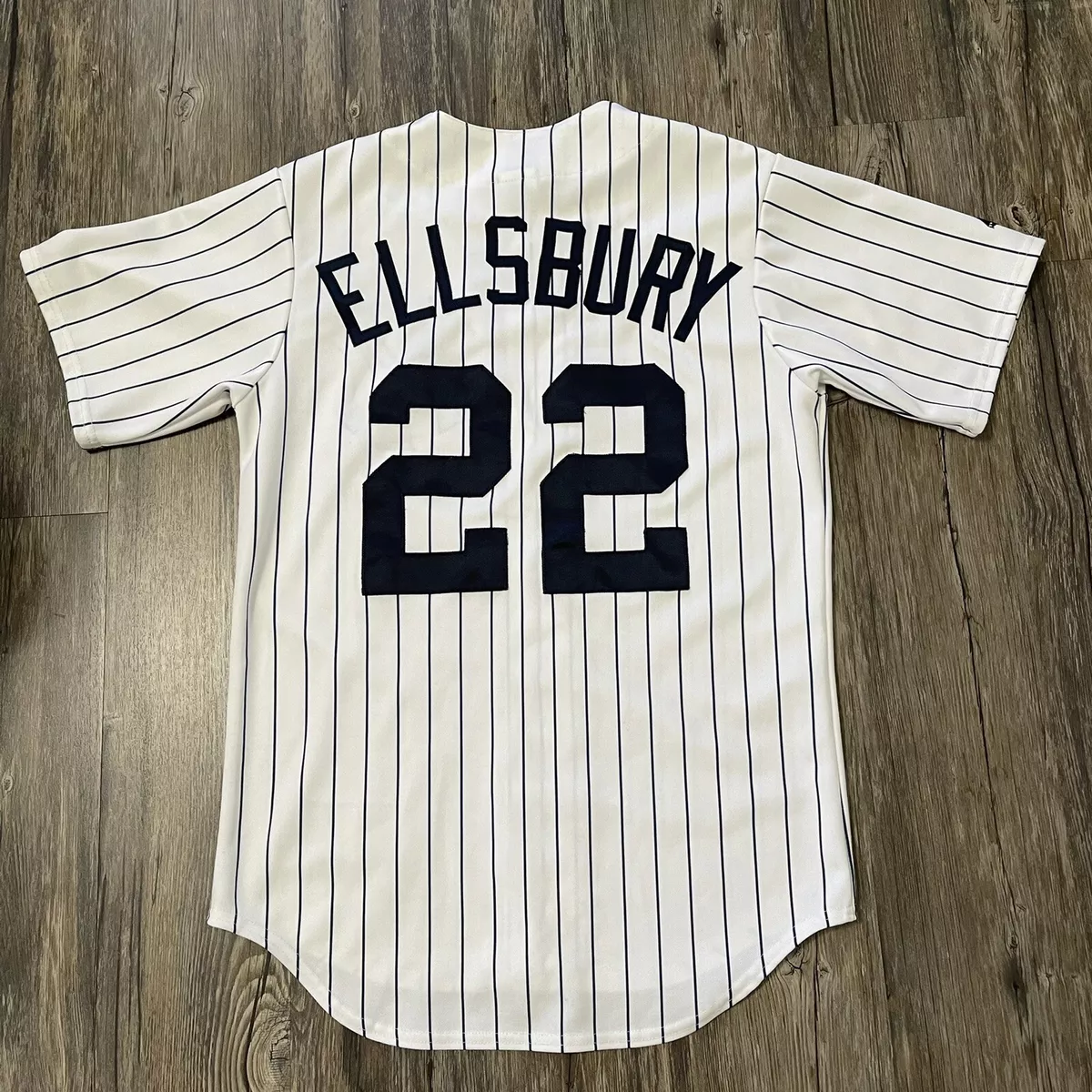 Majestic New York Yankees MLB Jersey 22 Jacoby Ellsbury Pinstripe