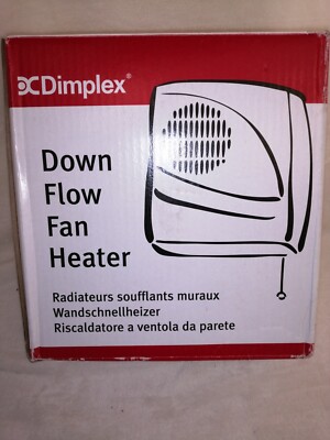 DIMPLEX BATHROOM DOWNFLOW WALL FAN HEATER Thermostatic Controlled Not ...