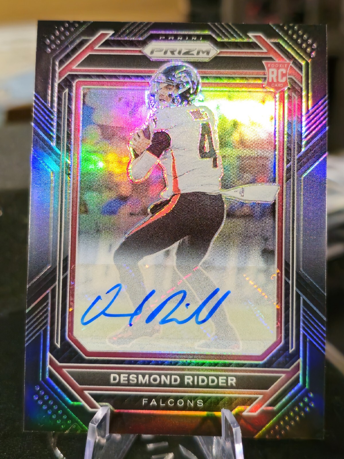 2022 Panini Chronicles - Prizm Black Signatures #PB-9 Desmond Ridder Atlanta 🔥