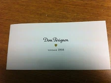 VINTAGE 1998 MOET ET CHANDON DOM PERIGNON  ORIGINAL ADVERTISING BOOKLET
