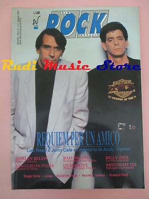 Magazin ROCK MAGAZINE 7/1990 Lou Reed John Cale Quireboys Billy Idol No CD