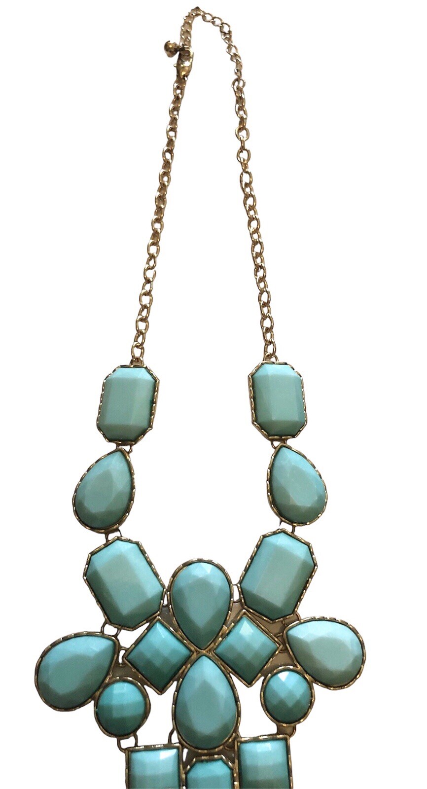 Stunning Teal Statement Necklace – Bold Fashion J… - image 3