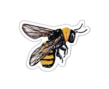 Bee Sticker Decal Honey Flying